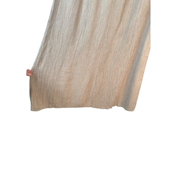 2/$30 ZARA XS Dark Beige Crinkle Textured Fabric Flowy Gauchos - Picture 9 of 15